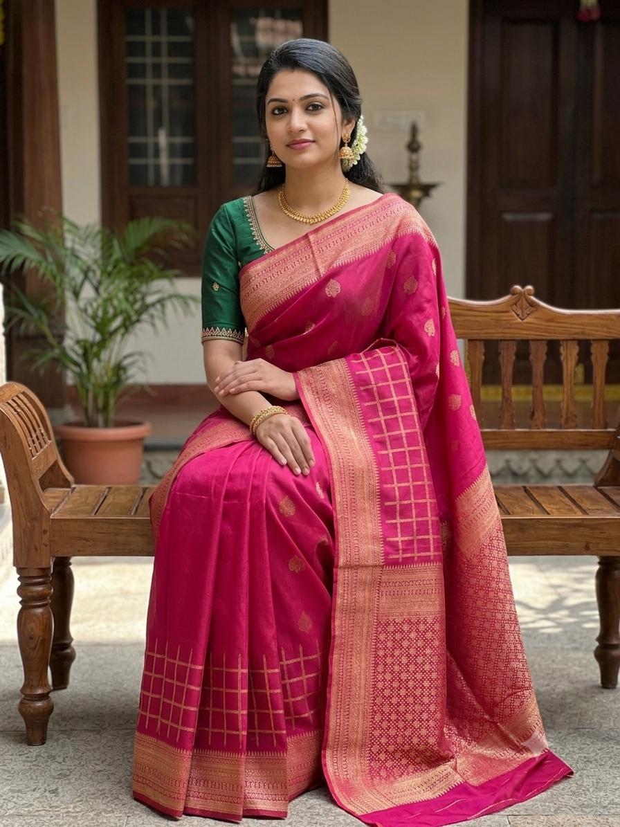 WhatsApp Image 2026-07-27 at 2.35.52 PM Soft Silk Saree - Image 1