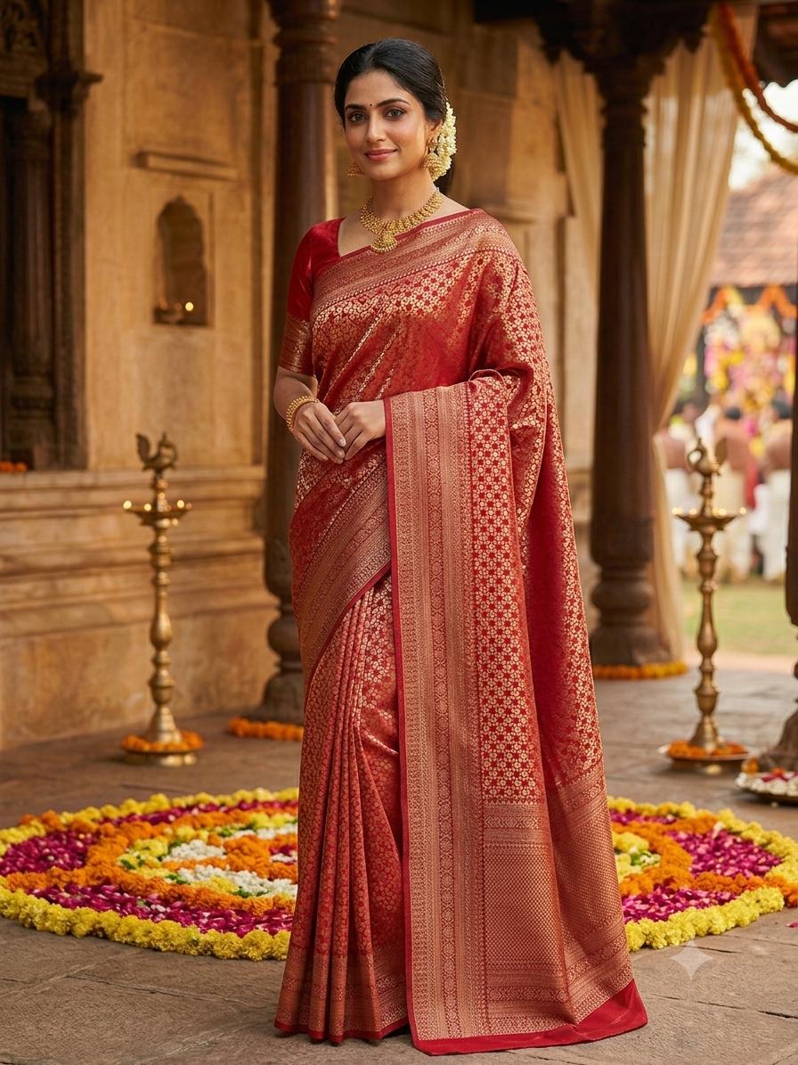 WhatsApp Image 2026-07-27 at 2.36.56 PM Brocade Saree - Image 1