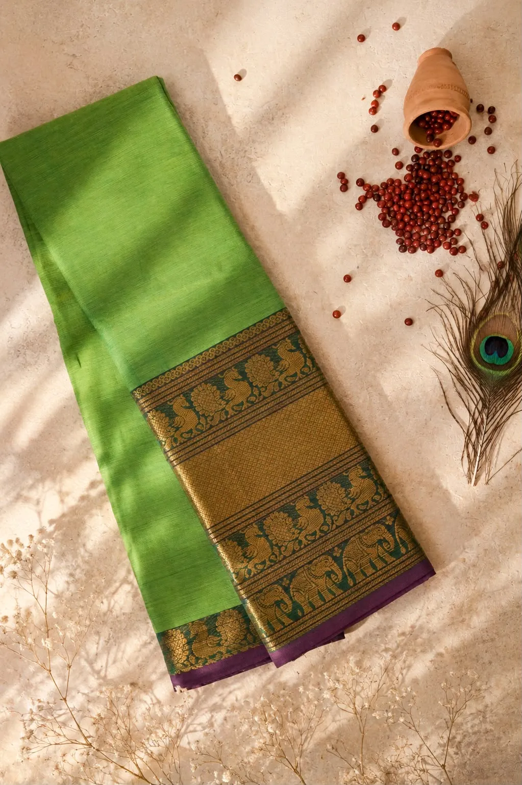 WhatsApp Image 2026-08-21 at 5.40.58 PM (2) Kanchi Cotton Saree - Image 1