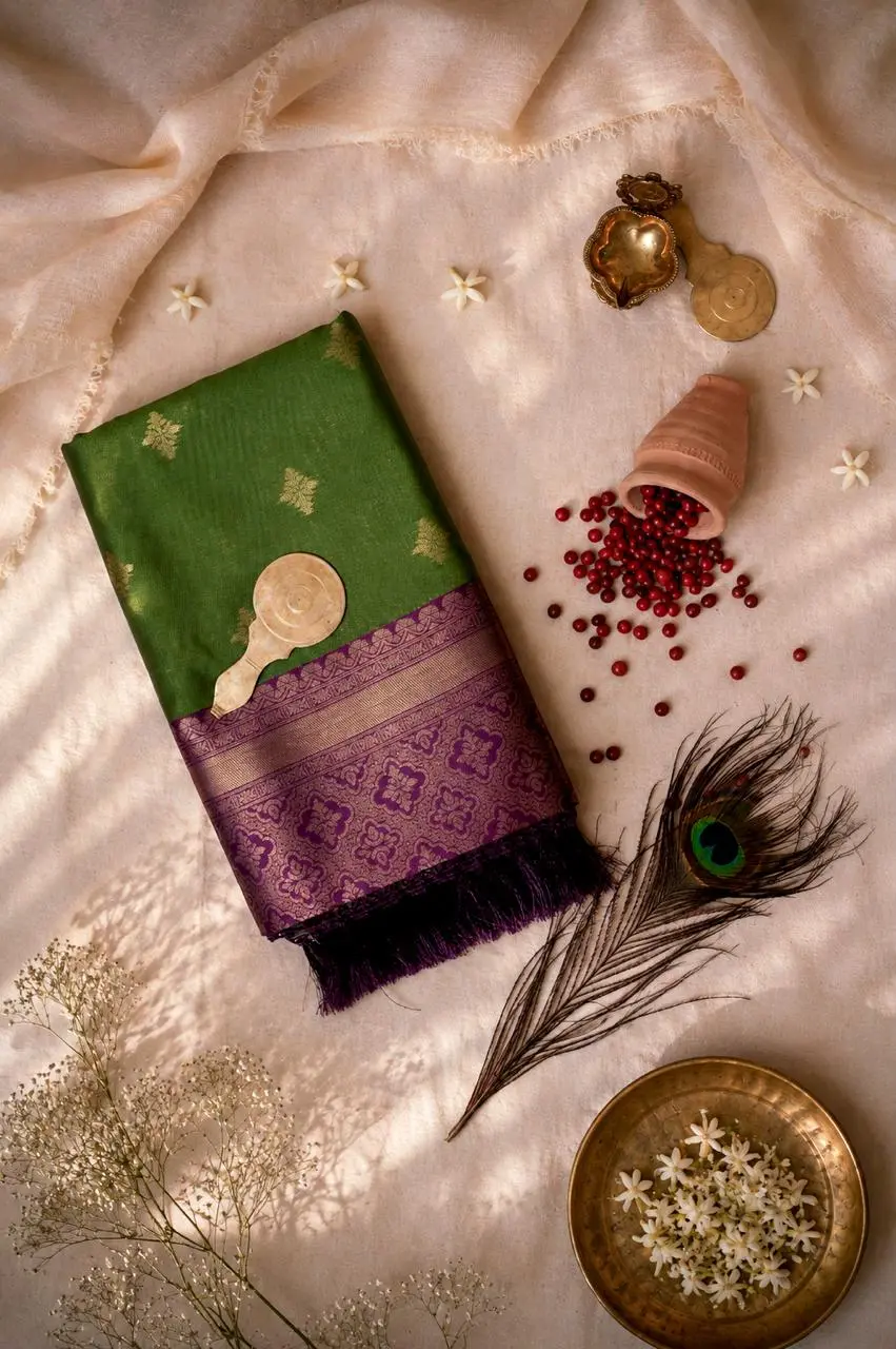 WhatsApp Image 2026-08-21 at 5.57.26 PM Brocade Softy Silk saree - Image 1